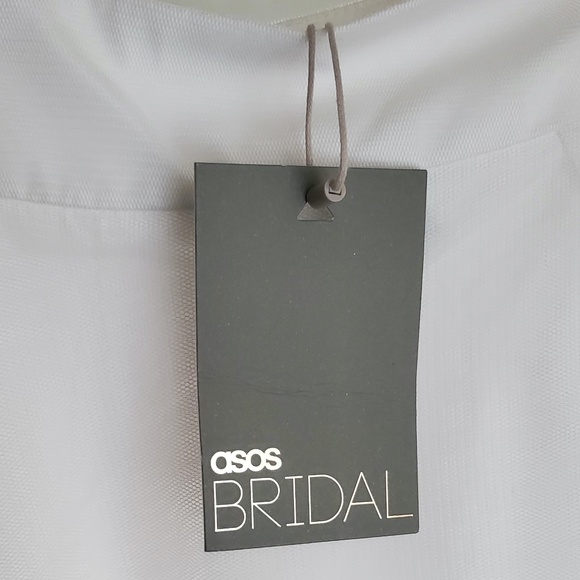 NWT ASOS EDITION floral embroidered mesh full skirt Size 4 - Picture 6 of 7